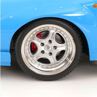 Porsche 911 (993) GT2 Speedline Felgen 1996 riviera blau KK-Scale 1:12 Metallmodell