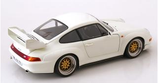 Porsche 911 (993) GT2 1996 mit BBS-Felgen weiß KK-Scale 1:12 Metallmodell