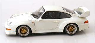 Porsche 911 (993) GT2 1996 mit BBS-Felgen weiß KK-Scale 1:12 Metallmodell