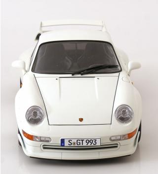 Porsche 911 (993) GT2 1996 mit BBS-Felgen weiß KK-Scale 1:12 Metallmodell