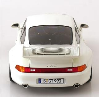 Porsche 911 (993) GT2 1996 mit BBS-Felgen weiß KK-Scale 1:12 Metallmodell