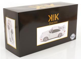 Porsche 911 (993) GT2 1996 mit Speedline-Felgen weiß KK-Scale 1:12 Metallmodell