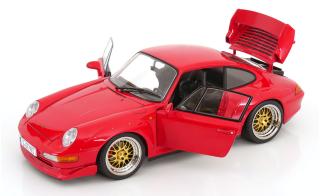 Porsche 911 (993) GT2 1996 mit BBS-Felgen rot KK-Scale 1:12 Metallmodell