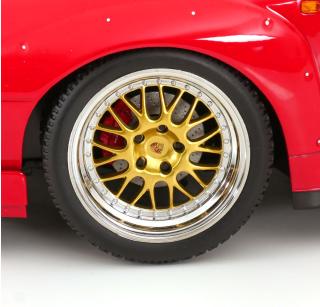 Porsche 911 (993) GT2 1996 mit BBS-Felgen rot KK-Scale 1:12 Metallmodell