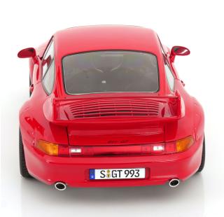 Porsche 911 (993) GT2 1996 mit BBS-Felgen rot KK-Scale 1:12 Metallmodell