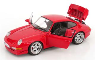 Porsche 911 (993) GT2 1996 mit Speedline-Felgen rot KK-Scale 1:12 Metallmodell