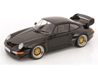 Porsche 911 (993) GT2 BBS Felgen 1996 schwarz KK-Scale 1:12 Metallmodell