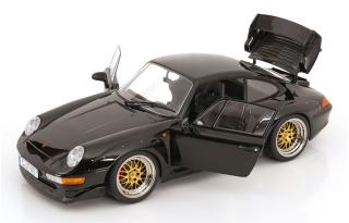 Porsche 911 (993) GT2 BBS Felgen 1996 schwarz KK-Scale 1:12 Metallmodell
