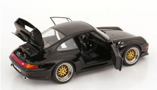 Porsche 911 (993) GT2 BBS Felgen 1996 schwarz KK-Scale 1:12 Metallmodell