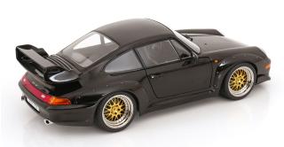 Porsche 911 (993) GT2 BBS Felgen 1996 schwarz KK-Scale 1:12 Metallmodell