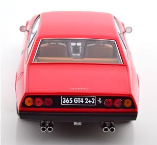 Ferrari 365 GT4 2+2 1972, red with brown interieur KK-Scale 1:18 Metallmodell (Türen, Motorhaube... nicht zu öffnen!)