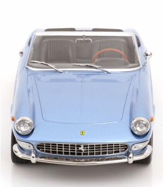 Ferrari 275 GTS Pininfarina Spyder 1964 hellblau metallic mit Speichenfelgen (Türen, Motorhaube... nicht zu öffnen!) KK-Scale Models 1:18 Wiederauflage