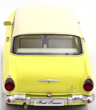 Ford Taunus 17M P2 1957, lightyellow/white Limitiert auf 750 Stück KK-Scale 1:18 Metallmodell (Türen, Motorhaube... nicht zu öffnen!)