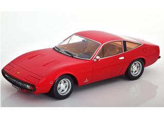 Ferrari 365 GTC 4 1971, red (brown interieur), Limitiert auf 750 Stück KK-Scale 1:18 Metallmodell (Türen, Motorhaube... nicht zu öffnen!)