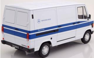 Mercedes 208D Transporter 1988, Mercedes Service weiß Limitiert auf 500 Stück KK-Scale 1:18 Metallmodell (Türen, Motorhaube... nicht zu öffnen!)