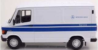 Mercedes 208D Transporter 1988, Mercedes Service weiß Limitiert auf 500 Stück KK-Scale 1:18 Metallmodell (Türen, Motorhaube... nicht zu öffnen!)
