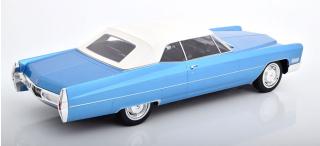 Cadillac DeVille Cabrio 1967 hellblau-metallic/ weiß KK-Scale 1:18 Metallmodell (Türen, Motorhaube... nicht zu öffnen!)