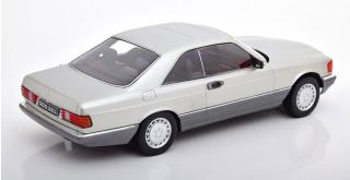 Mercedes 560 SEC C126 1980, silver Limitiert auf 1.000 Stück KK-Scale 1:18 Metallmodell (Türen, Motorhaube... nicht zu öffnen!) Wiederauflage
