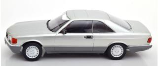 Mercedes 560 SEC C126 1980, silver Limitiert auf 1.000 Stück KK-Scale 1:18 Metallmodell (Türen, Motorhaube... nicht zu öffnen!) Wiederauflage