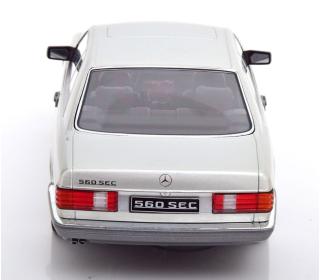 Mercedes 560 SEC C126 1980, silver Limitiert auf 1.000 Stück KK-Scale 1:18 Metallmodell (Türen, Motorhaube... nicht zu öffnen!) Wiederauflage