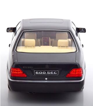 Mercedes 600 SEC C140 1992, anthrazit Limitiert auf 1.000 Stück KK-Scale 1:18 1:18 Metallmodell (Türen, Motorhaube... nicht zu öffnen!)
