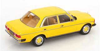 Mercedes 230E W123 Limousine 1975 gelb KK-Scale 1:18 Metallmodell (Türen, Motorhaube... nicht zu öffnen!)