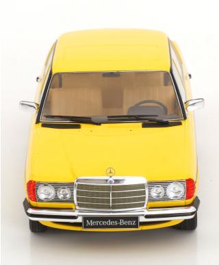 Mercedes 230E W123 Limousine 1975 gelb KK-Scale 1:18 Metallmodell (Türen, Motorhaube... nicht zu öffnen!)