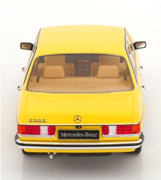 Mercedes 230E W123 Limousine 1975 gelb KK-Scale 1:18 Metallmodell (Türen, Motorhaube... nicht zu öffnen!)