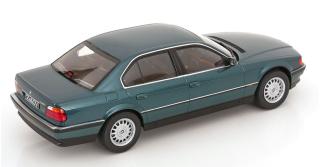 BMW 740i E38 1994 grünmetallic KK-Scale 1:18 Metallmodell (Türen, Motorhaube... nicht zu öffnen!)