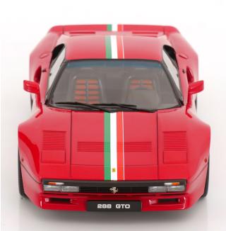 Ferrari 288 GTO 1984 Italia Design rot KK-Scale 1:18 Metallmodell (Türen, Motorhaube... nicht zu öffnen!)