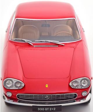 Ferrari 330 GT 2+2 1964 rot (Interieur braun) KK-Scale 1:18 Metallmodell (Türen, Motorhaube... nicht zu öffnen!)