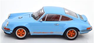 Singer Porsche 911 Coupe, lightblue/orange KK-Scale 1:18 Metallmodell (Türen, Motorhaube... nicht zu öffnen!)