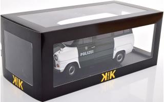 Ford Transit Bus 1965 Polizei Hamburg dunkelgrün/weiß  KK-Scale 1:18 Metallmodell (Türen, Motorhaube... nicht zu öffnen!)