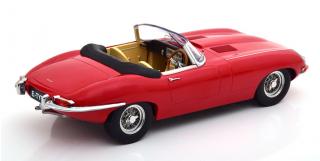 Jaguar E-Type Cabrio offen Serie 1 1961 RHD rot  Limited Edition 500 pcs KK-Scale 1:18 Metallmodell (Türen, Motorhaube... nicht zu öffnen!)