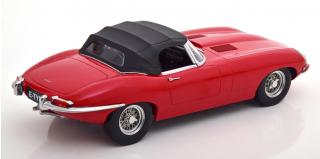 Jaguar E-Type Cabrio Softtop Serie 1 1961 LHD rot  Limited Edition 500 pcs. KK-Scale 1:18 Metallmodell (Türen, Motorhaube... nicht zu öffnen!)