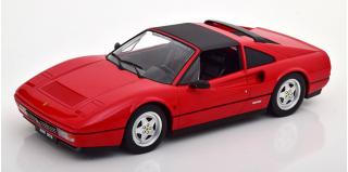Ferrari 328 GTS 1985 rot (mit abnehmbaren Top)  KK-Scale 1:18 Metallmodell (Türen, Motorhaube... nicht zu öffnen!)