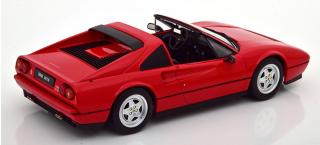 Ferrari 328 GTS 1985 rot (mit abnehmbaren Top)  KK-Scale 1:18 Metallmodell (Türen, Motorhaube... nicht zu öffnen!)