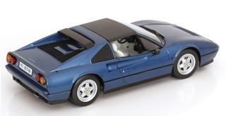 Ferrari 328 GTS 1985 blaumetallic mit abnehmbarem Hardtop KK-Scale 1:18 Metallmodell (Türen, Motorhaube... nicht zu öffnen!)