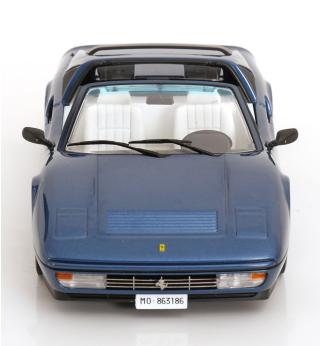Ferrari 328 GTS 1985 blaumetallic mit abnehmbarem Hardtop KK-Scale 1:18 Metallmodell (Türen, Motorhaube... nicht zu öffnen!)