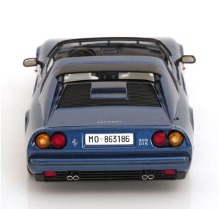 Ferrari 328 GTS 1985 blaumetallic mit abnehmbarem Hardtop KK-Scale 1:18 Metallmodell (Türen, Motorhaube... nicht zu öffnen!)