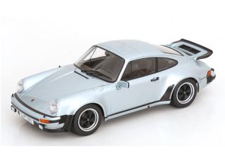 Porsche 911 (930) Turbo 3.0 1976 polar silber KK-Scale 1:18 Metallmodell (Türen, Motorhaube... nicht zu öffnen!)