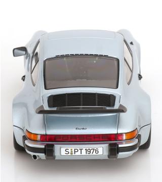 Porsche 911 (930) Turbo 3.0 1976 polar silber KK-Scale 1:18 Metallmodell (Türen, Motorhaube... nicht zu öffnen!)