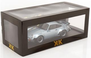 Porsche 911 (930) Turbo 3.0 1976 polar silber KK-Scale 1:18 Metallmodell (Türen, Motorhaube... nicht zu öffnen!)