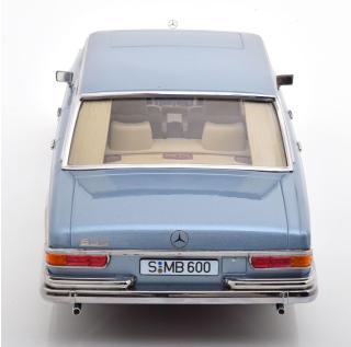 Mercedes 600 SWB W100 hellblau-metallic 1963 MCG 1:18 Metallmodell, Türen und Hauben nicht zu öffnen