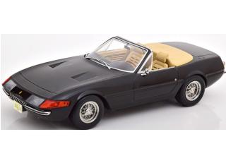 Ferrari 365 GTB Daytona Spyder (US-Version) 1969 schwarz KK-Scale 1:18 Metallmodell (Türen, Motorhaube... nicht zu öffnen!)