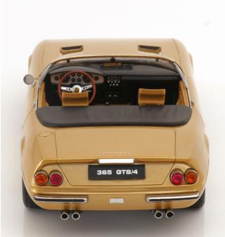 Ferrari 365 GTS Daytona Spyder 1.Serie 1969  goldmetallic KK-Scale 1:18 Metallmodell (Türen, Motorhaube... nicht zu öffnen!)
