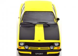 Opel Kadett B Sport 1973 gelb/schwarz KK-Scale 1:18 Metallmodell (Türen, Motorhaube... nicht zu öffnen!)