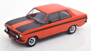 Opel Kadett B Sport 1973 rot/schwarz KK-Scale 1:18 Metallmodell (Türen, Motorhaube... nicht zu öffnen!)