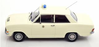 Opel Kadett B Polizei 1972 weiß KK-Scale 1:18 Metallmodell (Türen, Motorhaube... nicht zu öffnen!)