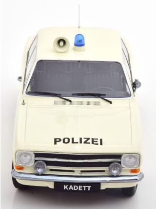 Opel Kadett B Polizei 1972 weiß KK-Scale 1:18 Metallmodell (Türen, Motorhaube... nicht zu öffnen!)